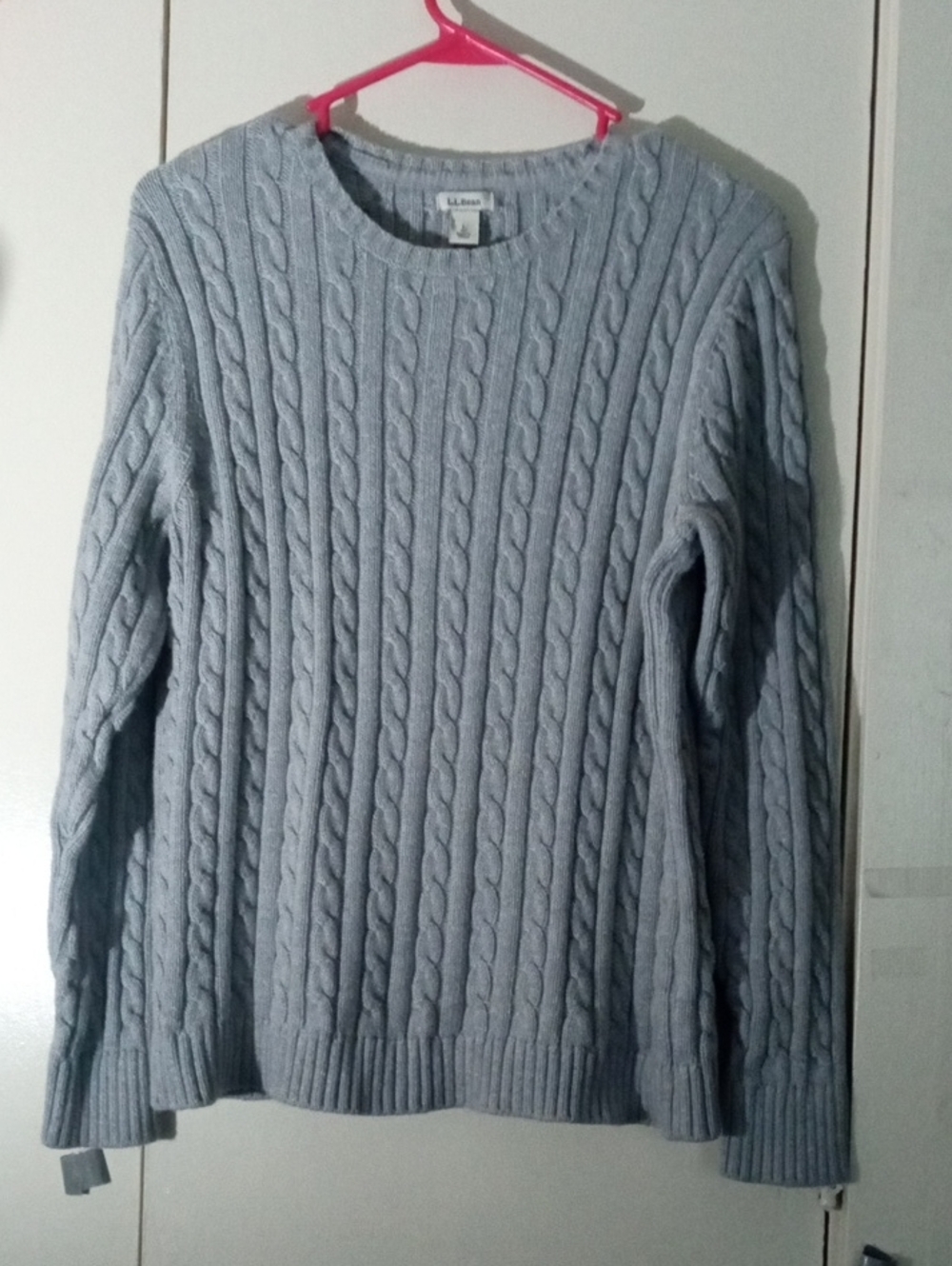 L.L. Bean Women's Cable-Knit Crewneck Sweater Large